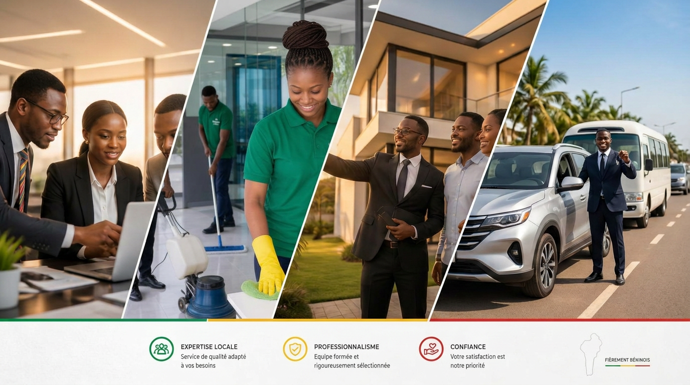 Services Univers Bénin Services — Personnel, nettoyage et immobilier